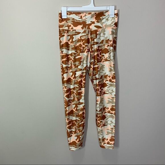 Women's Nike Camo Speed Tights Phantom Desert Medium leggings D1 - Picture 1 of 10
